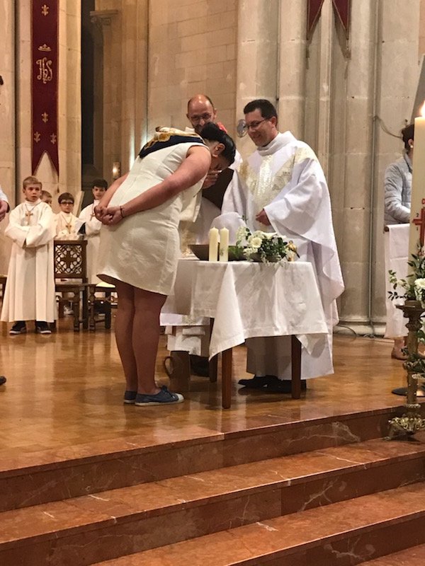 Un baptême d'adultes en 2018